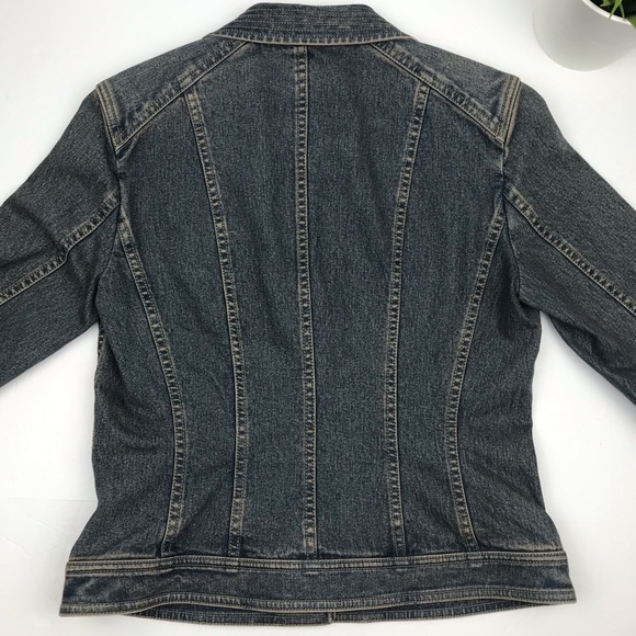 ELIE TAHARI Designer Denim Jean Button Jacket - Picture 5 of 5